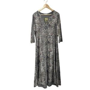 Peruvian Connection Ottoman Knit Maxi Dress Minimalist Luxury NWT Size XL